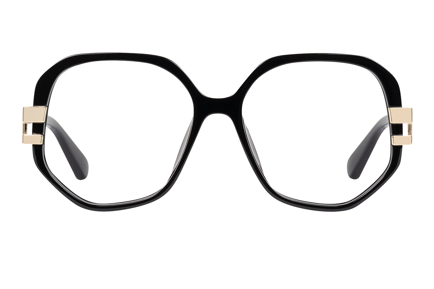 AMIE turtle solid black Reading Glasses. NYHET