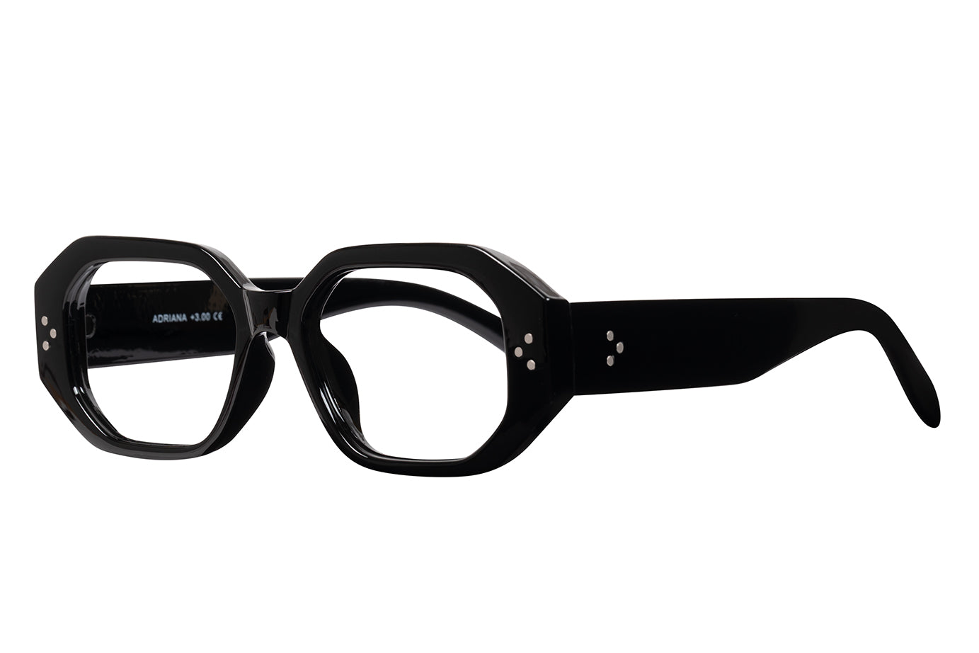 ADRIANA solid black Reading Glasses. NYHET