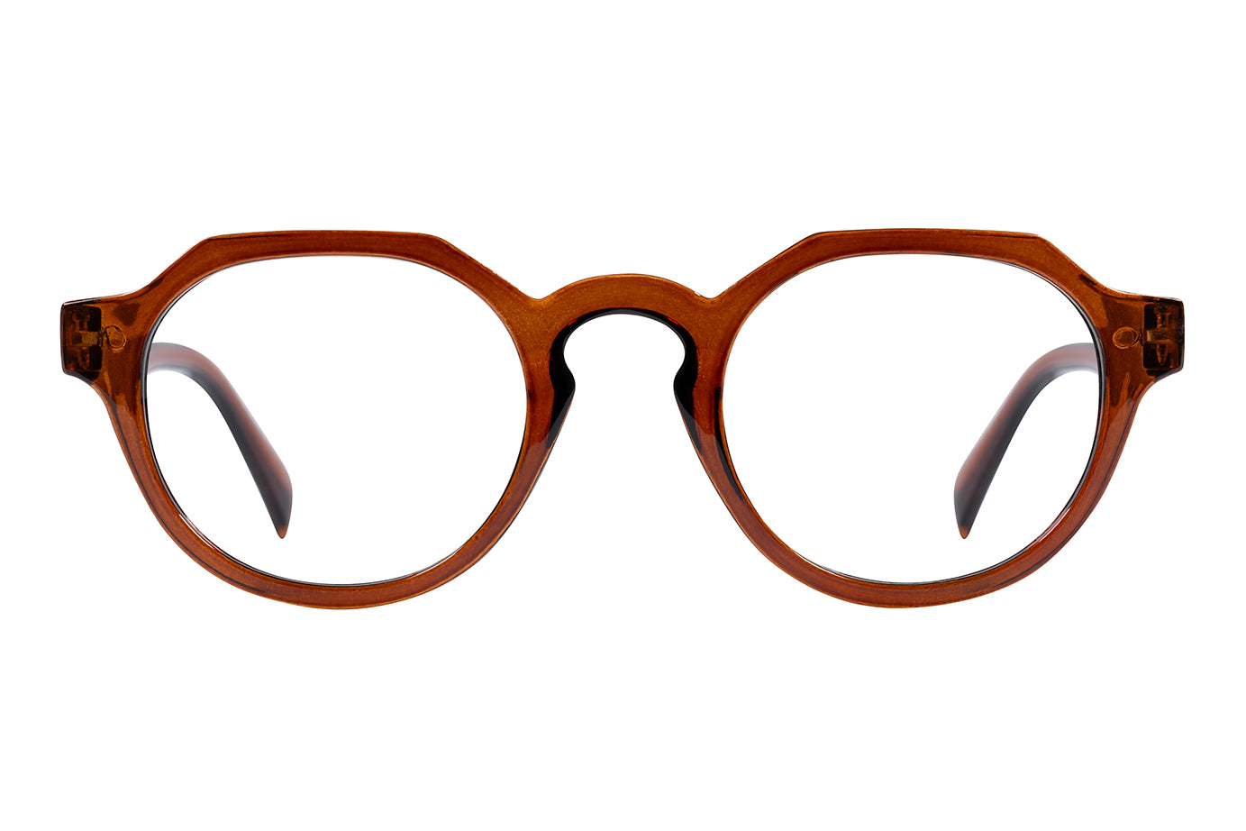 HAMPUS transp Brown Reading Glasses NEWS
