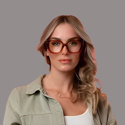 APRIL transp golden brown Reading Glasses - Bestseller - Back in stock!