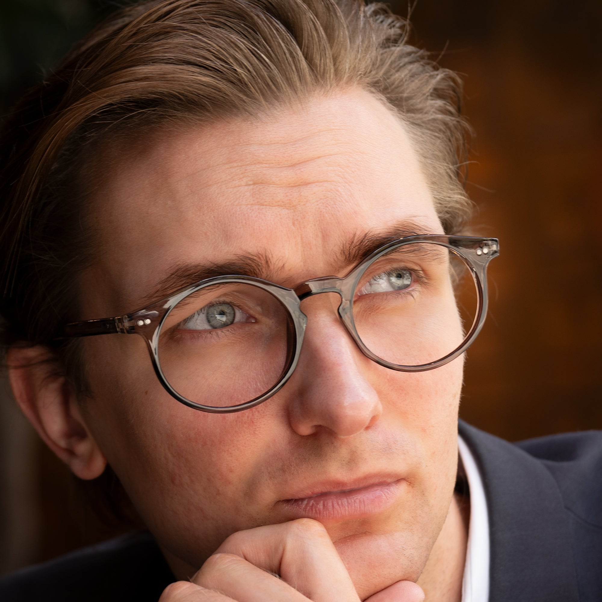 ASH transp grey Reading Glasses