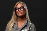 BLACHE transp. blue Reading glasses NEW AW-23