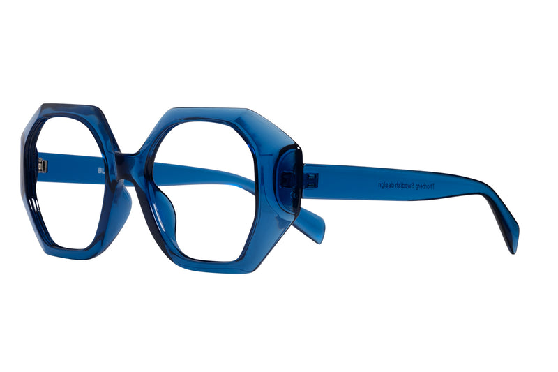 BLACHE transp. blue Reading glasses NEW AW-23