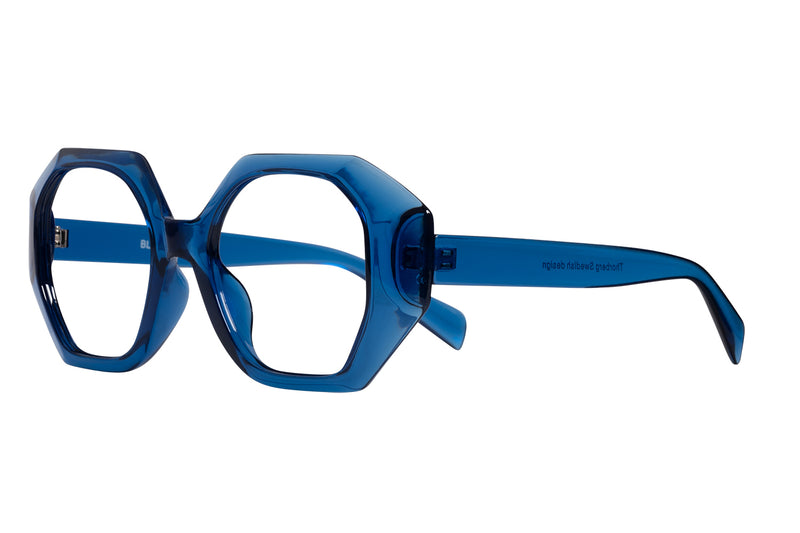 BLACHE transp. blue Reading glasses NEW