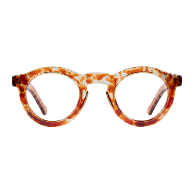 BRIAN transp brown reading glasses