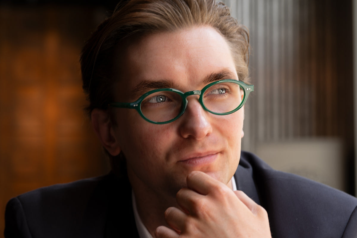 DUNCAN milky bottle green Reading Glasses NEW trend MUST HAVE
