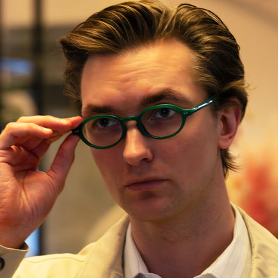 DUNCAN milky bottle green Reading Glasses NEW trend MUST HAVE