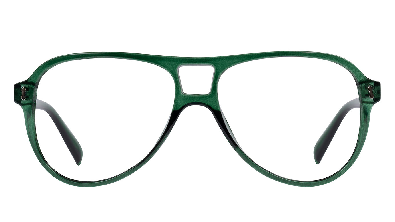 ELLIOT transp bottle green Reading Glasses NEW SS26