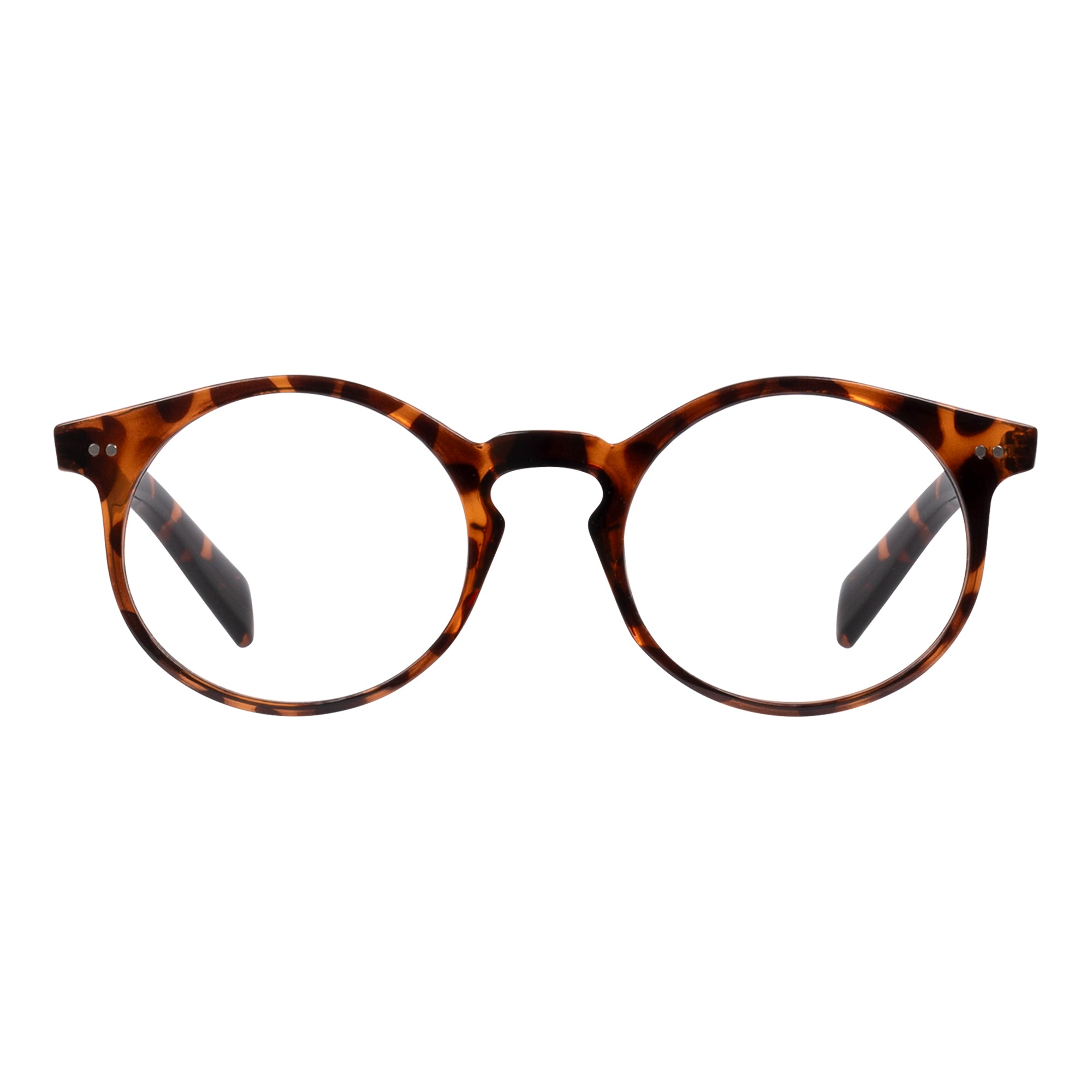 HANS turtle brown botton milky Reading Glasses