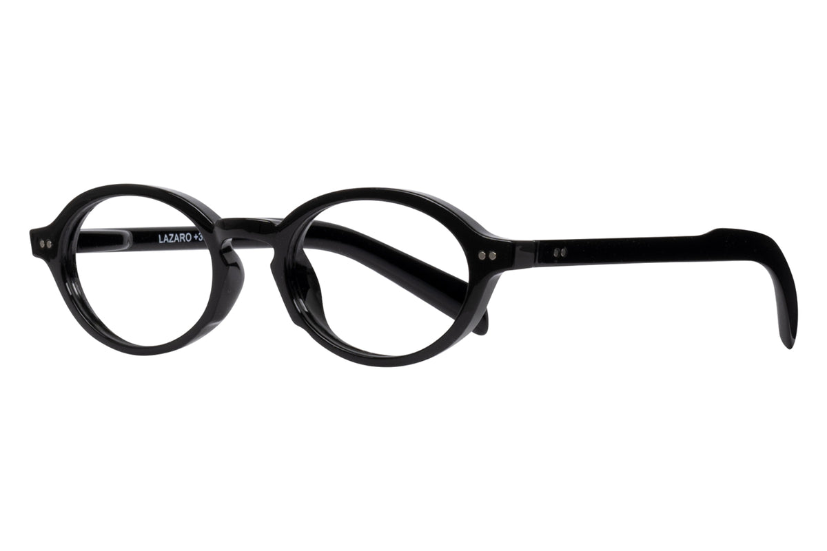LAZARO solid black Reading Glasses NEW trend MUST HAVE