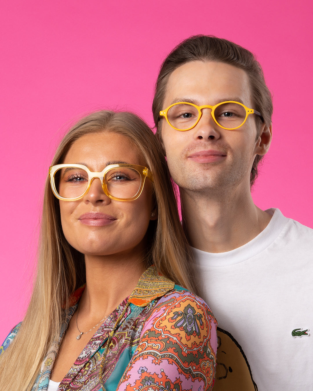 MAGDA transp golden Reading Glasses