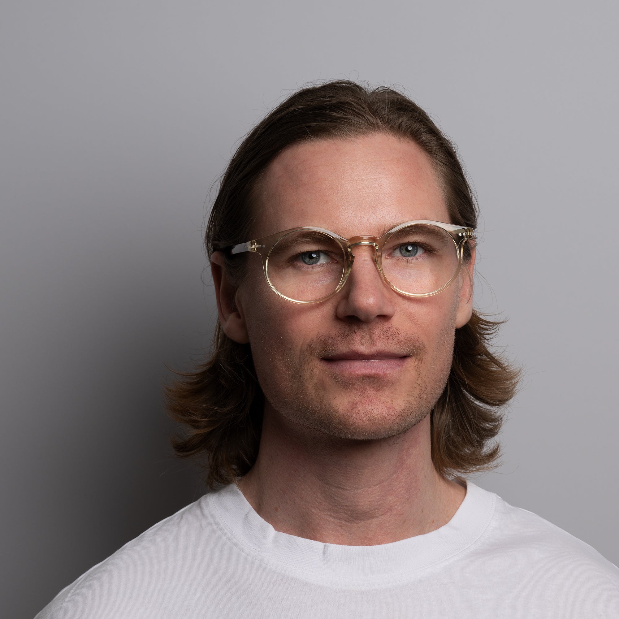 MATS front transp creme Reading Glasses