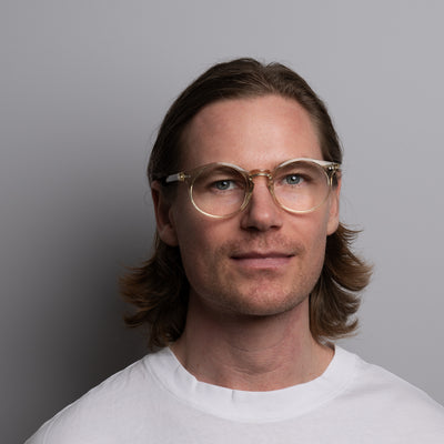 MATS front transp creme Reading Glasses