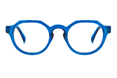 RICH transp blue Reading Glasses NEW