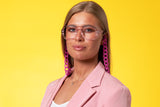 SIGGE transp. pink Reading Glasses NYHET