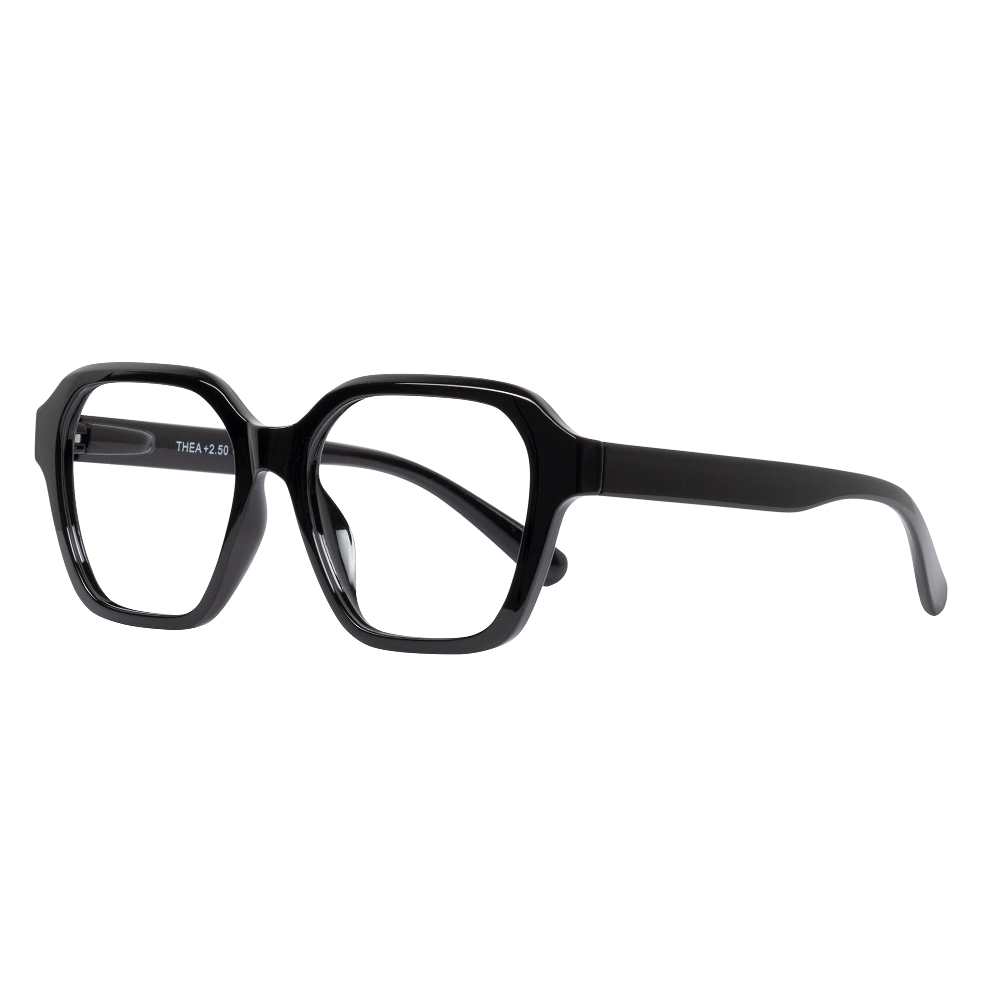 THEA solid black Reading Glasses