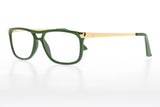 NIKLAS olive green-gold Reading Glasses 25% Rabatt