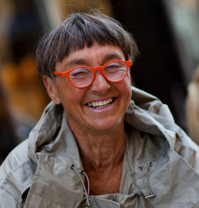 ANTON solid orange læsebriller