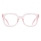 CLARA transp l pink Reading Glasses