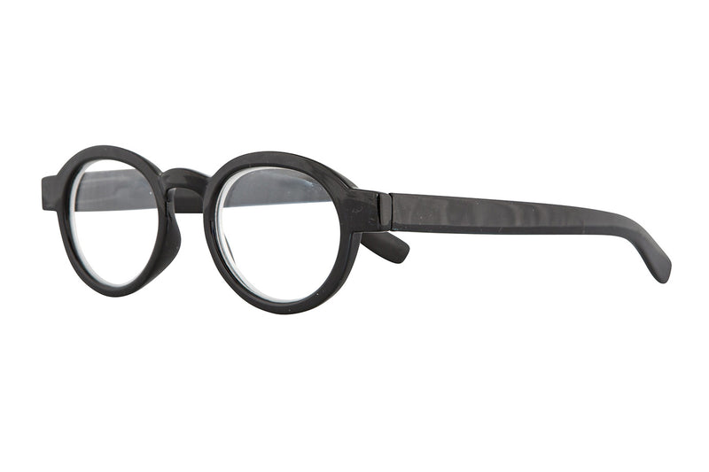 CLOE Solid Black Wood Reading Glasses