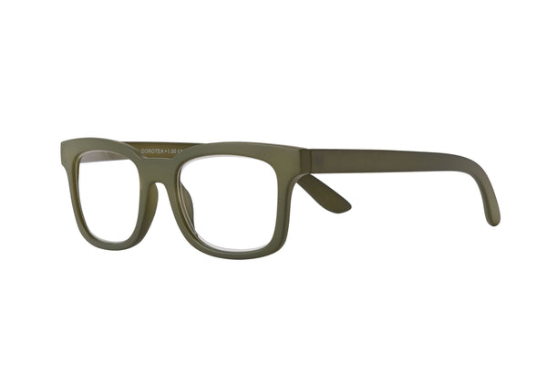 DOROTEA foggy mat olive Reading Glasses