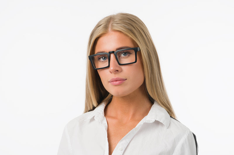 GAVIN Transp. l grey-d grey Reading Glasses