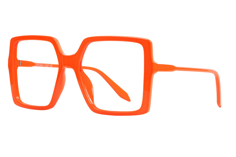 EMINA  solid orange cerice Reading Glasses