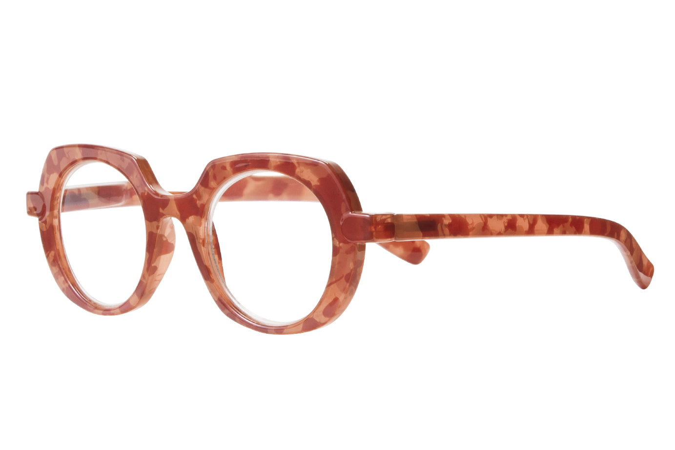 ESTELLE Nude-Coral Reading Glasses 55% Off GET LEFT
