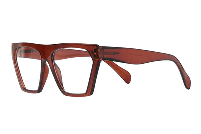 FRITZ brown transp Reading Glasses. CATCH the last pcs! Also without power!