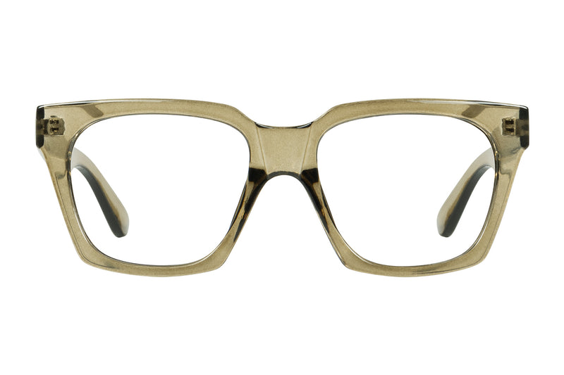 GRY transp olive Reading Glasses.