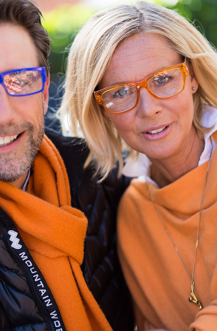 CAROLA milky orange Reading Glasses 50% OFF