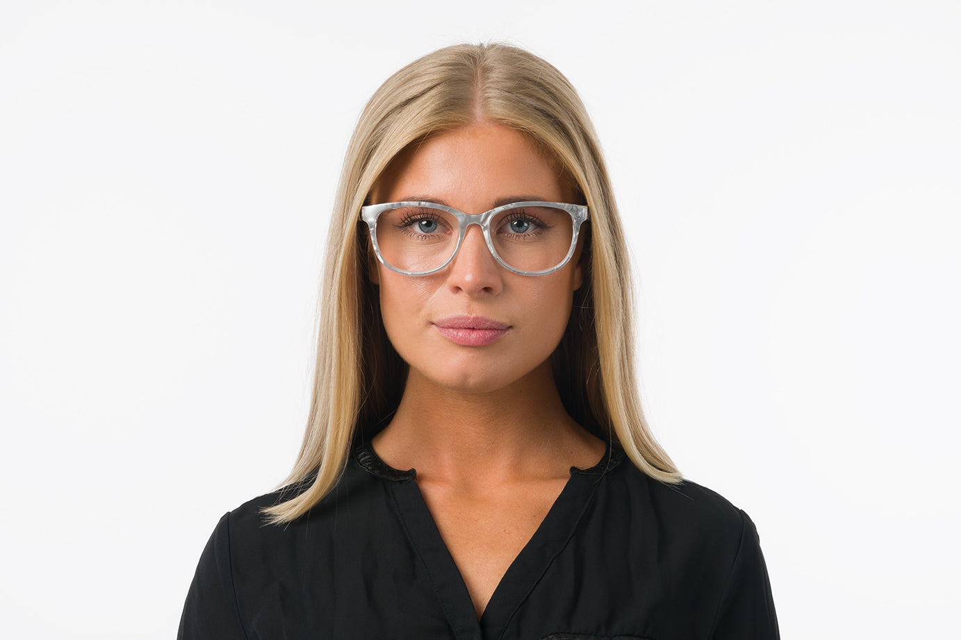 YURI Marble Blue Reading Glasses 25% OFF Keep in stock