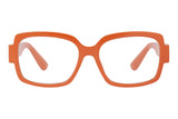 JOLIE solid soft orange Reading Glasses. FÅ KVAR I LAGER