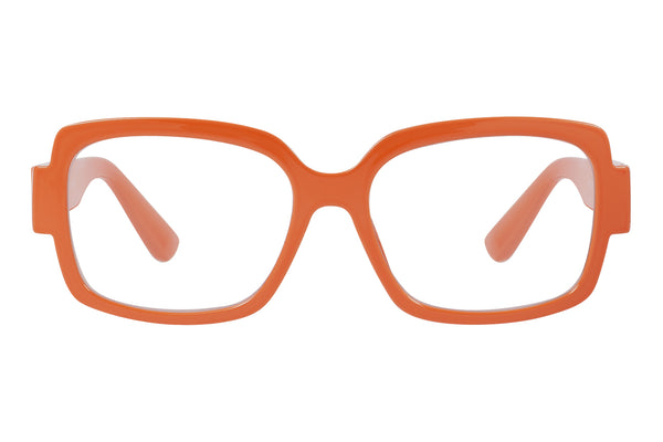 JOLIE solid soft orange Reading Glasses. SALE 25%. FÅ KVAR I LAGER