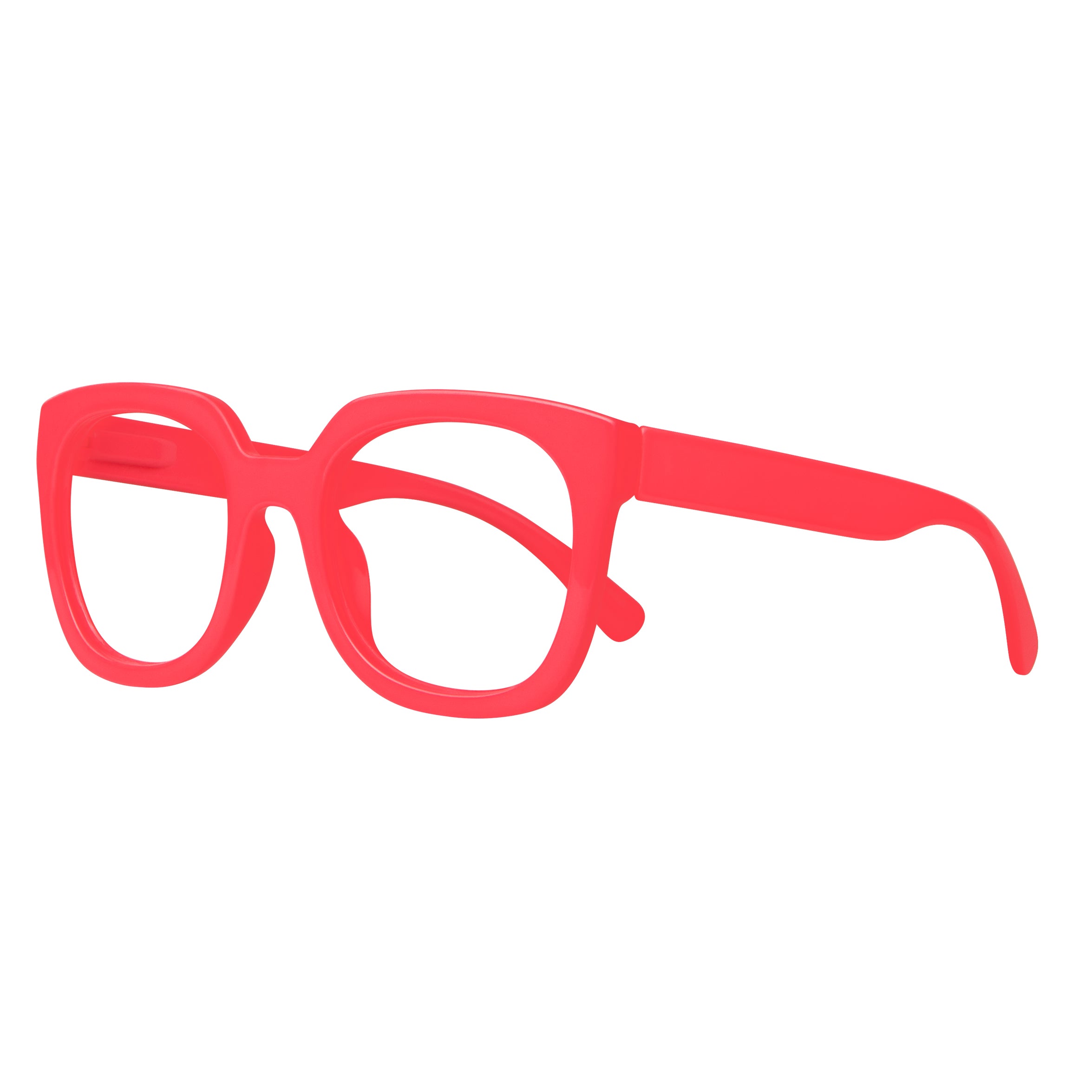 LUCK solid neon coral Reading Glasses. Now get left in stock! 25% DISCOUNT