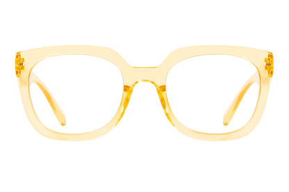 MAGDA transp golden Reading Glasses
