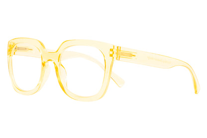 MAGDA transp golden Reading Glasses