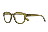 MANDY Transp. Olive Reading Glasses