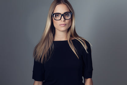 NELLY gray transp Reading Glasses