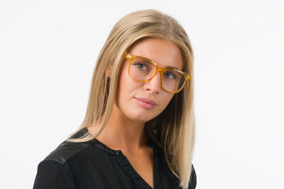 LOTTIE Transp. Gule læsebriller 25% RABAT