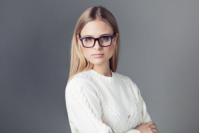 SHARON blå brun Læseglas TILBUD 40% RABAT Behold på lager