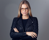 COLE demi grey rubber Reading Glasses