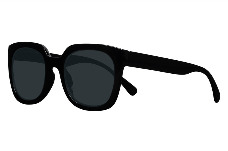 S-UNNI solid black Sunglasses, FÅ KVAR I LAGER