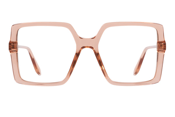 TINTIN transp brown Reading Glasses. SLUT SÅLD