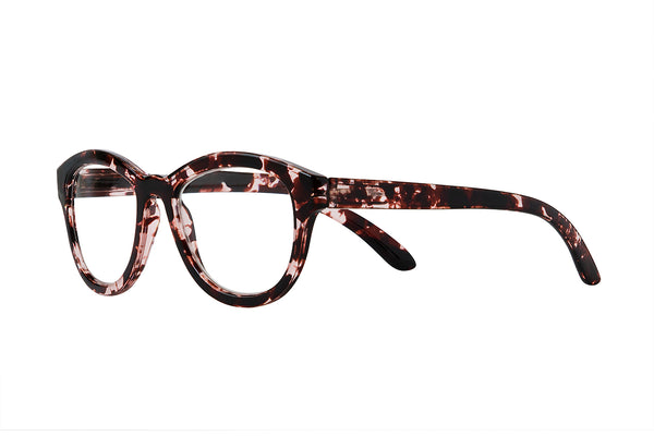 TRISNA Pink-Bordeaux Reading Glasses. SLUT SÅLD