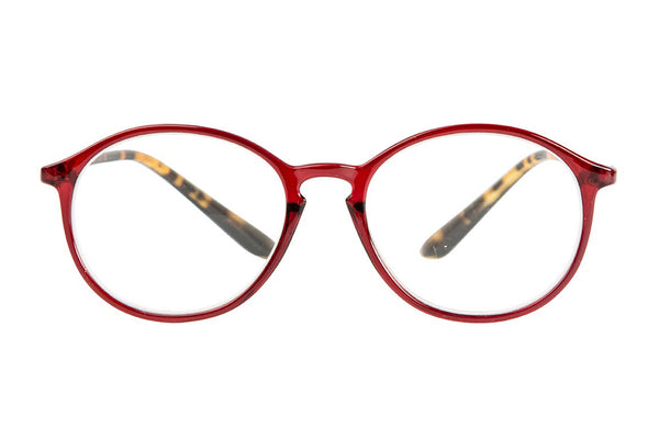 CARLO transp. bordeaux-demi brown Reading Glasses 25% Rabatt, Få kvar i lager