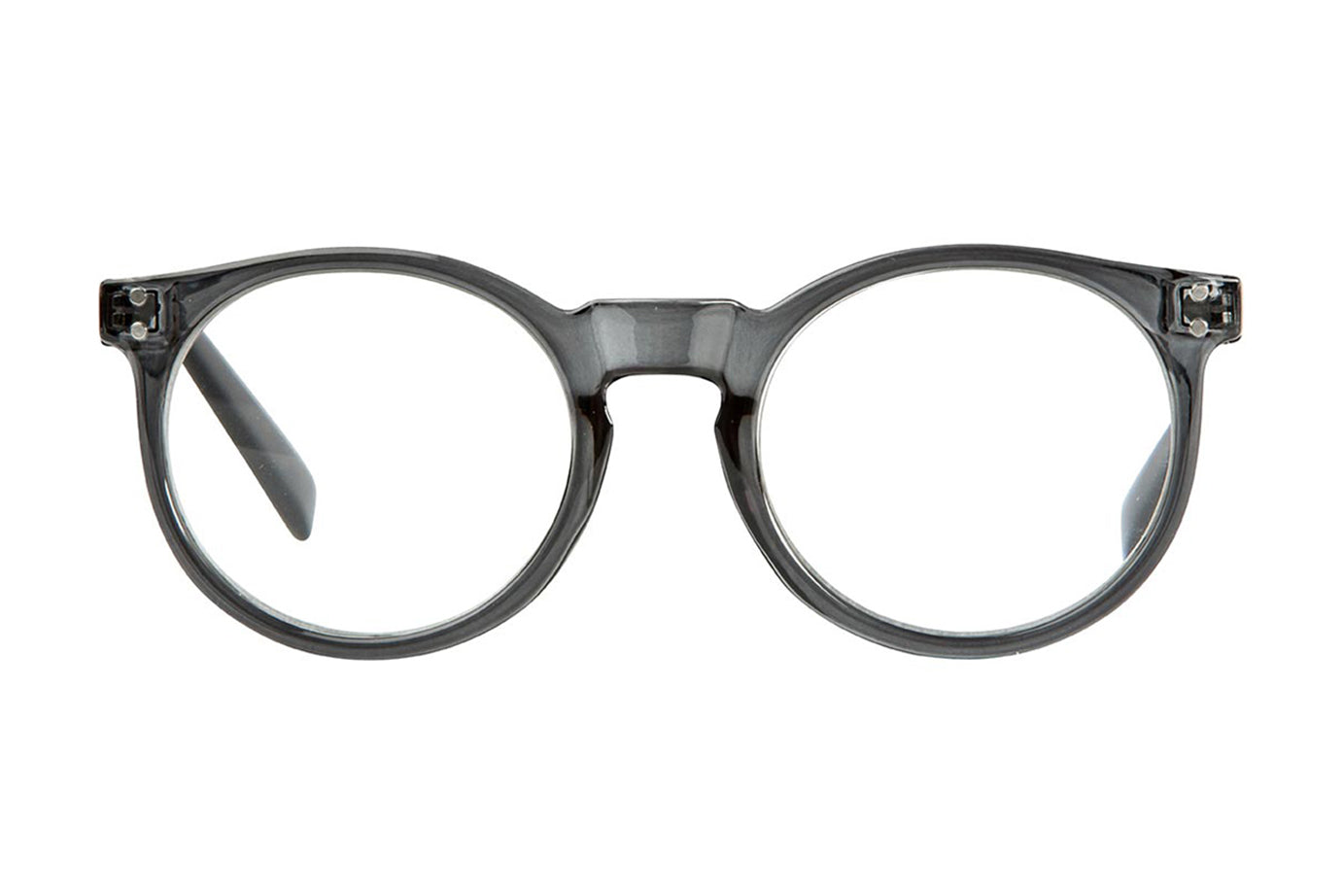 CARRIE Transp. Grey-Solid Black Reading glasses. 25% Off, Get left in stock