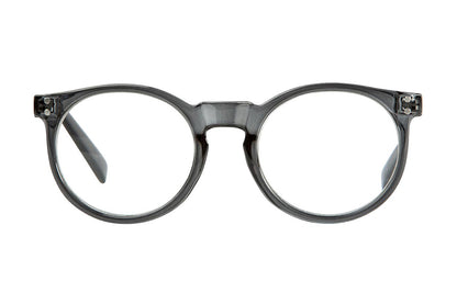 CARRIE Transp. Grey-Solid Black Reading glasses. 25% Off, Get left in stock