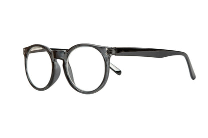 CARRIE Transp. Grey-Solid Black Reading glasses. 25% Off, Get left in stock
