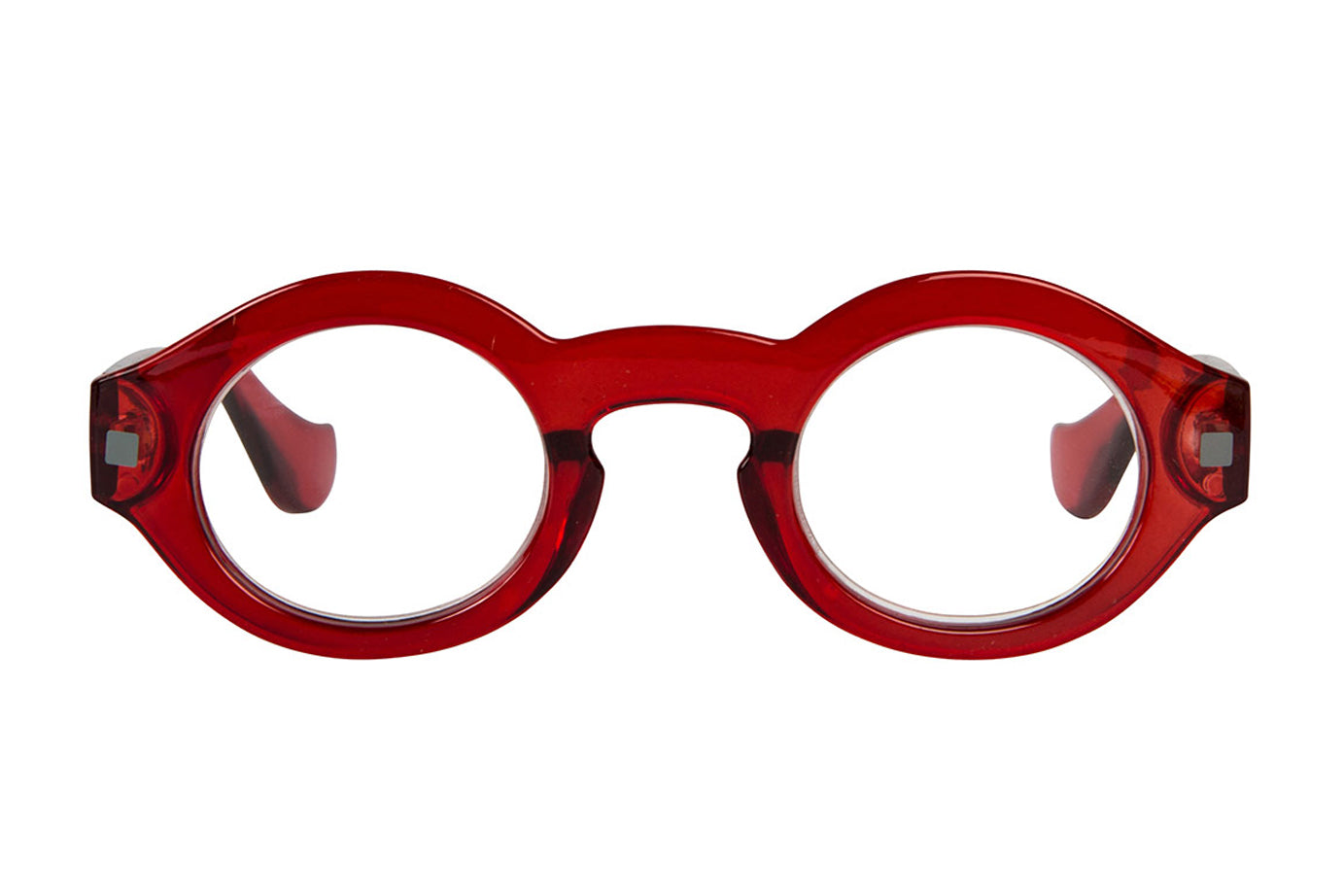 ERNST Transp. D red Reading Glasses 50% Off. Keep in stock.